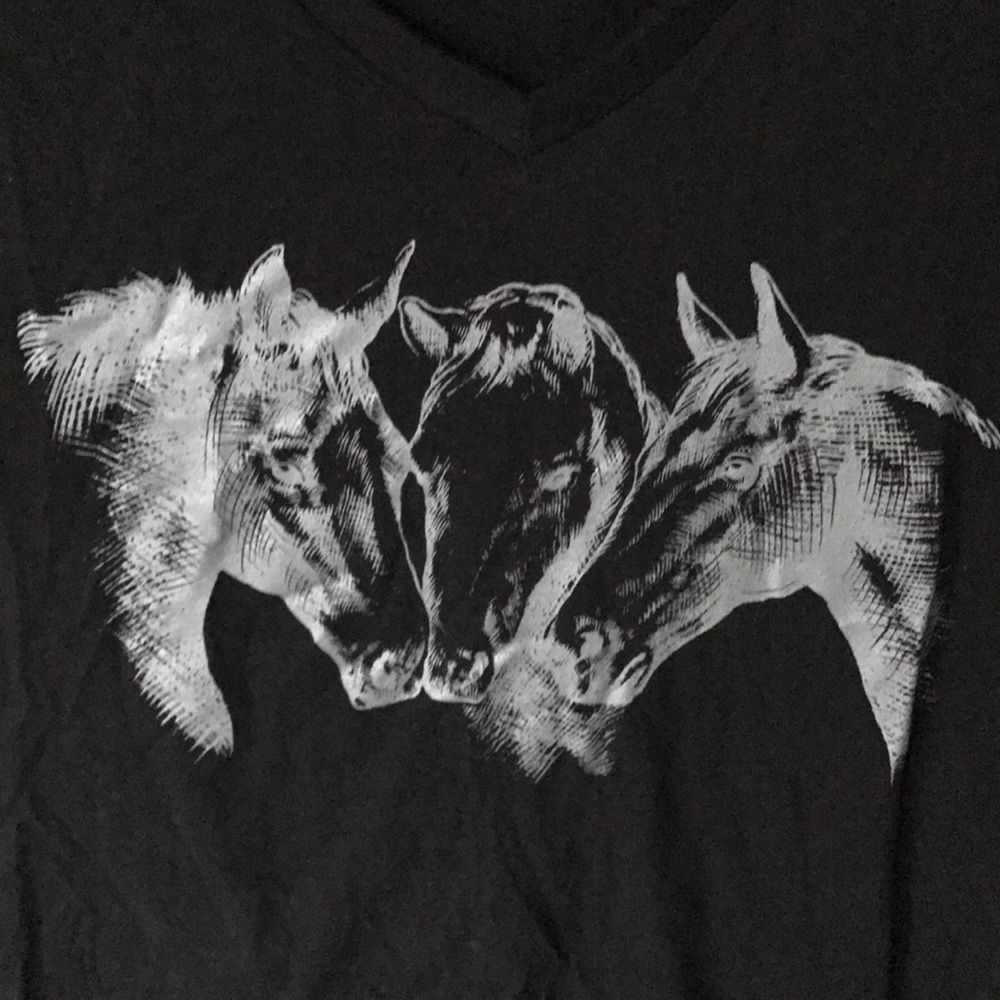 Genuine Equestrian Ranch Western Horse graphic tee - Picture 2 of 6